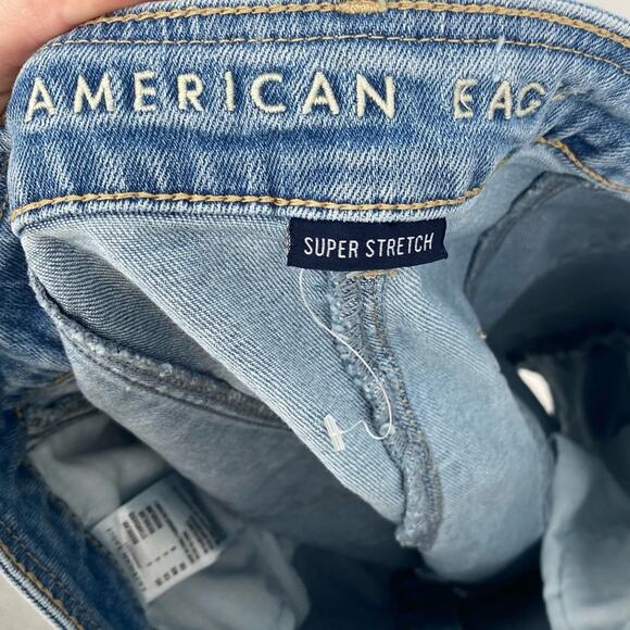 American Eagle Outfitters Super Stretch Hi Rise A-Line Denim Button Front Skirt - Picture 5 of 6